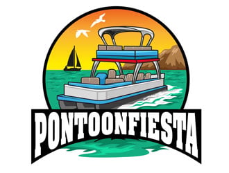 PONTOONFIESTA logo design by DreamLogoDesign