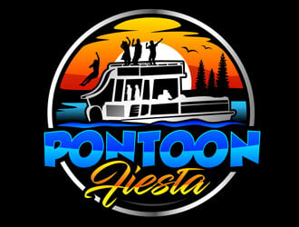 PONTOONFIESTA logo design by DreamLogoDesign