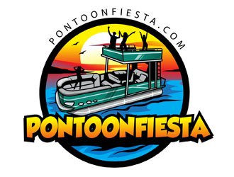 PONTOONFIESTA logo design by DreamLogoDesign