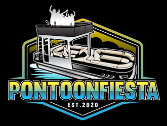 PONTOONFIESTA logo design by DreamLogoDesign