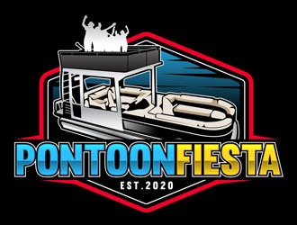 PONTOONFIESTA logo design by DreamLogoDesign
