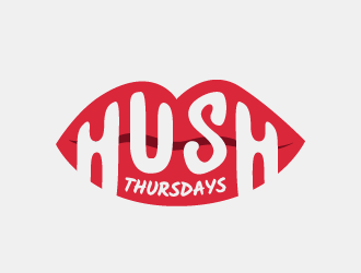 HUSH Thursdays logo design by Dawn