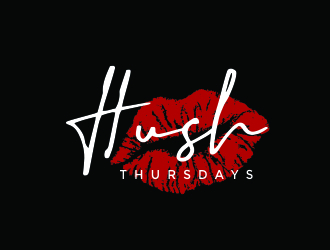 HUSH Thursdays logo design by Louseven