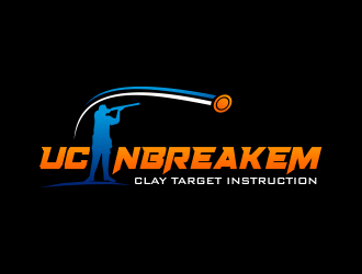  UCANBREAKEM clay target instruction  logo design by done