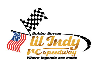 Bobby Bowes  lil Indy rc speedway  Where legends are made logo design by AamirKhan