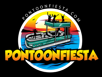 PONTOONFIESTA logo design by DreamLogoDesign