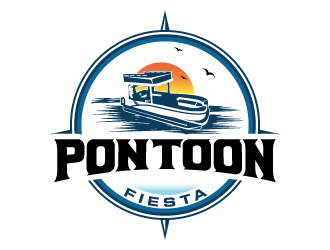 PONTOONFIESTA logo design by Suvendu