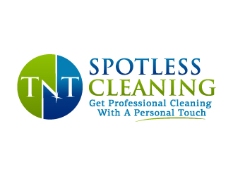 T N T Spotless Cleaning logo design by akilis13
