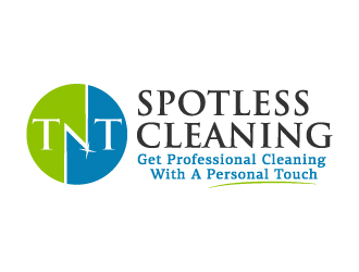 T N T Spotless Cleaning logo design by akilis13