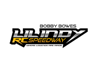 Bobby Bowes  lil Indy rc speedway  Where legends are made logo design by sheilavalencia