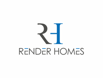Render Homes logo design by giphone