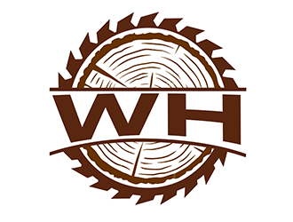 WH logo design by 3Dlogos