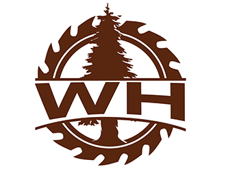 WH logo design by 3Dlogos