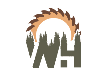WH logo design by Roma