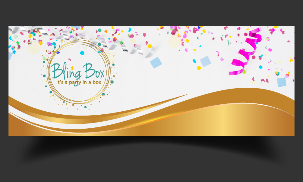 Bling Box It’s a party in a box logo design by GRB Studio