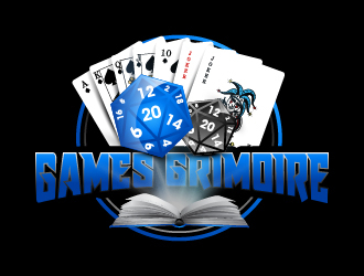 Games Grimoire logo design by keptgoing