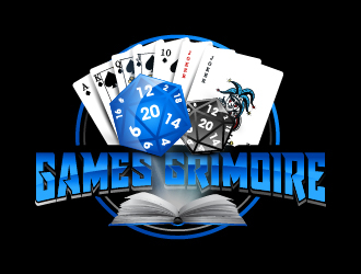 Games Grimoire logo design by keptgoing