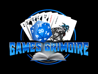 Games Grimoire logo design by keptgoing