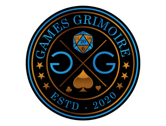 Games Grimoire logo design by DreamLogoDesign