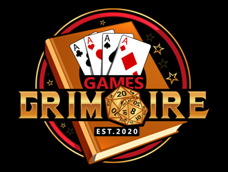 Games Grimoire logo design by DreamLogoDesign