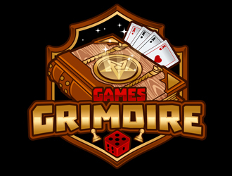 Games Grimoire logo design by DreamLogoDesign