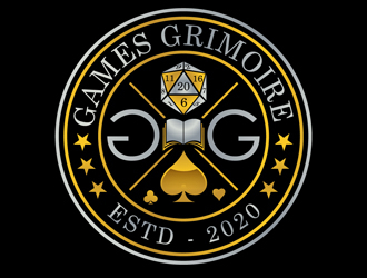 Games Grimoire logo design by DreamLogoDesign