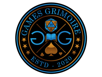 Games Grimoire logo design by DreamLogoDesign