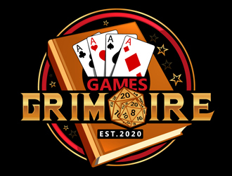 Games Grimoire logo design by DreamLogoDesign