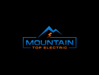 Mountain Top Electric  logo design by alby