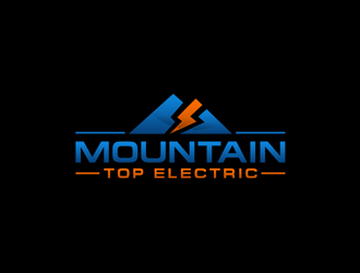 Mountain Top Electric  logo design by alby