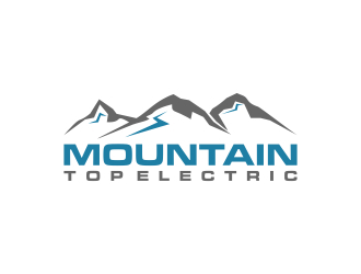 Mountain Top Electric  logo design by javaz