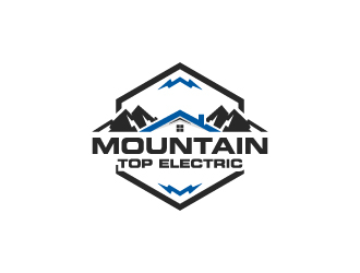 Mountain Top Electric  logo design by wongndeso