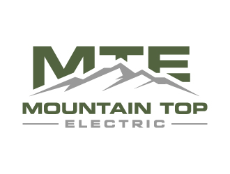 Mountain Top Electric  logo design by akilis13