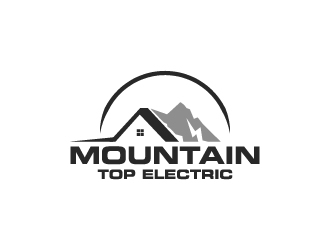 Mountain Top Electric  logo design by wongndeso