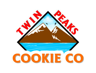 Twin Peaks Cookie Co.  logo design by Suvendu