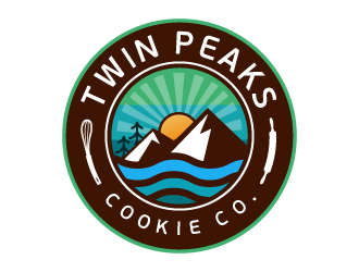 Twin Peaks Cookie Co.  logo design by akilis13