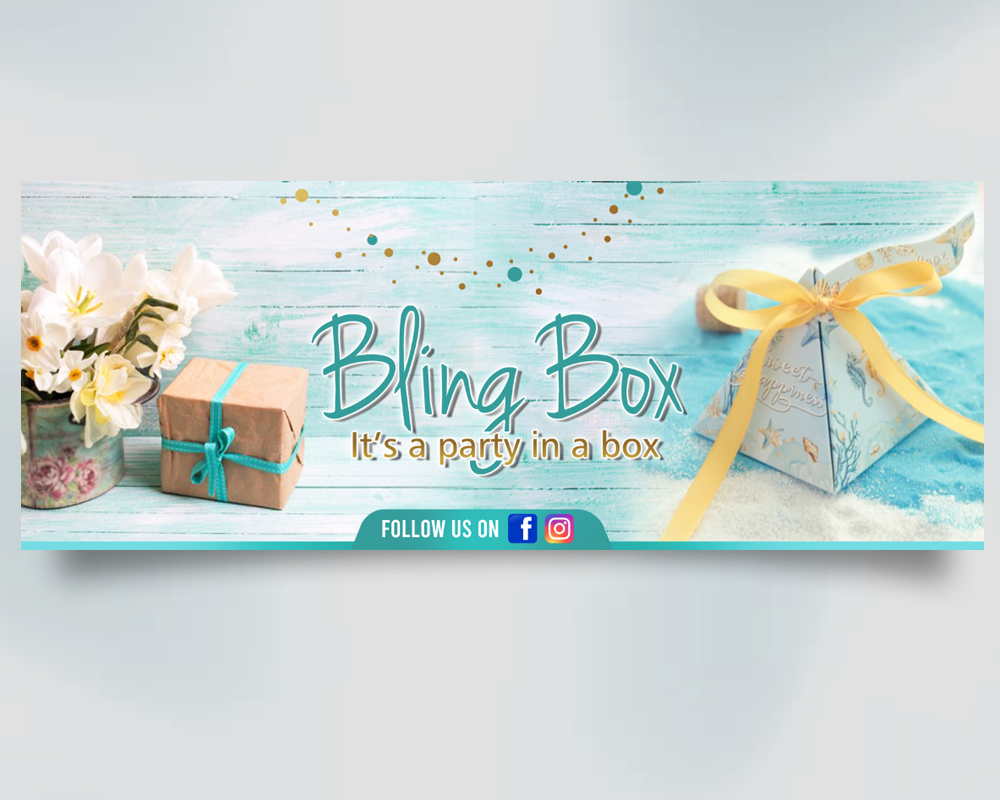 Bling Box It’s a party in a box logo design by PANTONE