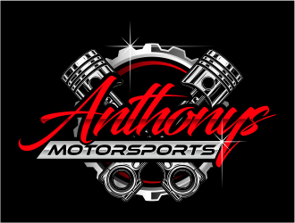 Anthonys Motorsports logo design by mutafailan