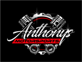 Anthonys Motorsports logo design by mutafailan