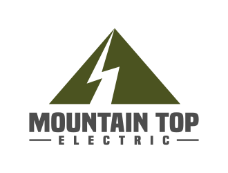 Mountain Top Electric  logo design by falah 7097
