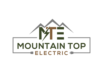 Mountain Top Electric  logo design by ingepro