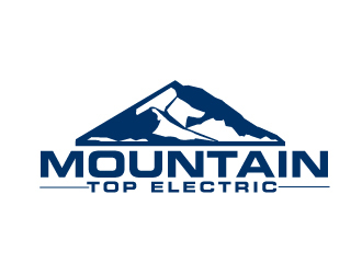 Mountain Top Electric  logo design by ElonStark