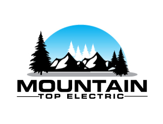 Mountain Top Electric  logo design by ElonStark