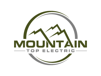 Mountain Top Electric  logo design by MUSANG