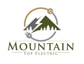 Mountain Top Electric  logo design by REDCROW