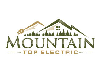 Mountain Top Electric  logo design by REDCROW