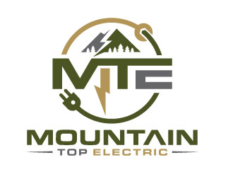 Mountain Top Electric  logo design by REDCROW