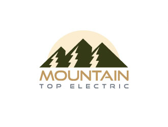 Mountain Top Electric  logo design by aryamaity