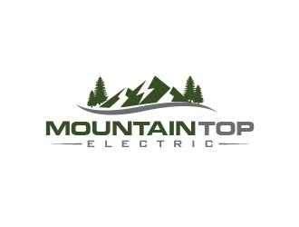 Mountain Top Electric  logo design by usef44