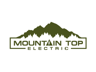 Mountain Top Electric  logo design by coco